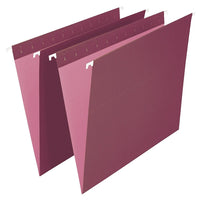 Staples Chemises suspendues de couleur, format lettre, 8 1/2 po x 11 po, bourgogne-Format lettre