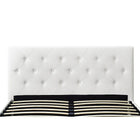 Grand lit rembourré Dakota - Blanc-5