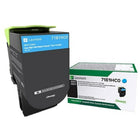 Lexmark - Cartouche de toner CS/X417/517 haut rendement, programme de retour, cyan (71B1HC0)-Cyan