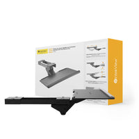 IntekView - Plateau de clavier Reglable Sous le bureau-Conception montee sur rail : cache facilement le plateau du clavier sous le bureau