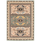 eCarpetGallery Tapis Qashqai Sarcelle 5'3" x 7'3"-Rectangle