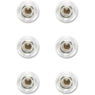 Quartet - Aimants de terres rares haute puissance pour tableaux en verre, paquet de 6-Ces grands aimants de terres rares sont extrêmement puissants et capables de maintenir solidement un certain nombre d'objets à la surface de n'importe quel tableau blanc magnétique