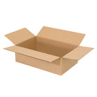 Boîtes d'expedition - 6 po L x 6 po l x 2 po H - 32ECT - Brun kraft - Paquet de 25-Brun/ Kraft