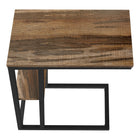 Monarch Specialties - 3673 Table D'Appoint - 25 po H/Faux Bois Brun/Metal Noir-9
