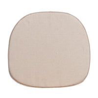 Flash Furniture - Coussin naturel et mince pour enfants-Coussin doux de chaise