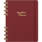 Moleskine - agenda à spirales non daté à couverture rigide extra large - 7,5 po x 10 po - Crush Cherry-Non Daté Hebdomadaire Et Mensuel