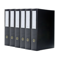 Bindertek - Reliure format légal à 3 anneaux de première qualité - 3 po - feuilles de 8,5 x 14 po - noir - paquet de 6-Capacité de 525 feuilles