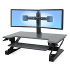 Ergotron - Poste de travail assis-debout de bureau WorkFit-T (33-397-085)-Expédié entièrement assemblé. Se pose directement sur le dessus du bureau