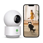 Aosu - Caméra d'intérieur intelligente C2E Dual-Band Wi-Fi 4MP-Vidéo de qualité 2K QHD