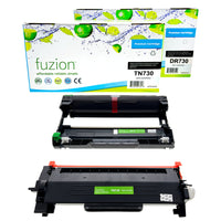 fuzion - Brother TN760, DR760 Ensemble - Cartouche D'Encre (Toner) & Unité De Tambour Compatible - Rendement Standard - Noir-Couleur d'encre: Noir