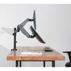 Uplite Support de Bureau Pour Double Moniteurs Avec Bras Ajustables Et Articulés, Pour 2 Ecrans de 17" - 32"-Installation facile - Le montage de votre moniteur est un processus simple avec des plaques VESA détachables. Nous fournissons tous les outils et le matériel nécessaires pour un assemblage facile