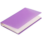 JAM Paper - Carnet de cartes professionnelles capacité de 72 cartes - 4 po x 7 1/4 po - violet-Couleur : violet