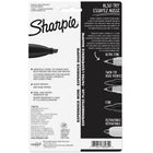 Sharpie - Marqueurs permanents - pointe biseautée - noir - paquet de 4-Noir