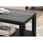 Monarch Specialties - 7992P Ens De Tables - 3Pcs/Noir/Dessus Gris-Chaque table de cet ensemble de 3 pièces offre un espace suffisant pour les décorations, appareils, les livres ou plus - idéal pour le salon, la salle familiale ou le sous-sol.