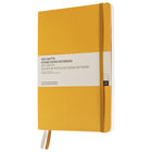 Gry Mattr - Cahier de notes A5 à couverture souple, papier de pierre ligné, 160 pages, moutarde-Couverture souple
