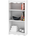 Sonax – Bibliothèque de la collection Hawthorn, 48 po de hauteur, blanc givré-Tablettes ouvertes pour livres et DVD, ou pour une touche personnalisée