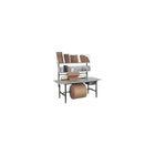 Ci Calstone Inc. - Composantes pour etablis d'emballage & d'expedition - Tiroir d'etabli-Le tiroir en metal et le cadre s'installe en dessous de la table.