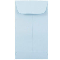 JAM Paper Enveloppes à monnaie no 5,5, 3 1/8 x 5 1/2 po, bleu pâle, 500/paquet-Enveloppes à monnaie