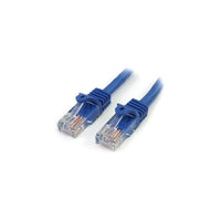 StarTech  Câble de raccordement anti-accrochage RJ45PATCH75 de catégorie 5e, 75 pi, bleu-Deux connecteurs RJ-45 mâles assurent une connectivité transparente