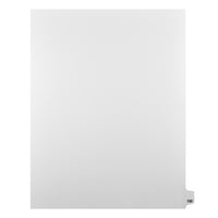 Markmaker - Intercalaires imprimes Legal, Blanc, 1/25th coupe, format lettre, sans trous, 25 tabs/PQT, 5 PQT/Boite, Numero 150-Intercalaires imprimes Legal