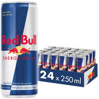 Red Bull - Boisson énergisante régulière - 250 ml - paquet de 24 -La formule unique de la boisson énergisante Red Bull a été conçue à partir d'ingrédients de grande qualité: caféine, taurine, sucres, eau des Alpes.
