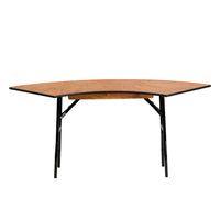 Flash Furniture – Table de banquet pliante d’un rayon de 48 po, beige (YTWSFT4824SP)-Cette table pliante en demi-cercle est robuste pour une utilisation quotidienne