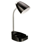 All the Rages ? Lampe de bureau avec organisateur LD1002-BLK, collection Limelights, noir-Lampe noire en plastique ABS