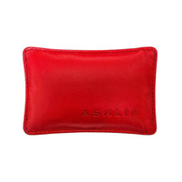 Designer Ashlin  Presse-papier Wexford  Cuir de vachette grainé  Rouge-Taille globale de 4.1"x2.7"