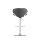 CorLiving™ - Tabouret de bar courbé anatomique et ajustable, similicuir noir, ensemble de 2-Dimensions : 39 po de haut. (max.); 31 po de haut. (min.)