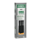 Dixon – Marqueurs, noirs, paquet de 12-Nul besoin d'un taille-crayon - il suffit de dérouler le papier pour faire apparaître la pointe