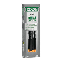 Dixon – Marqueurs, noirs, paquet de 12-Nul besoin d'un taille-crayon - il suffit de dérouler le papier pour faire apparaître la pointe