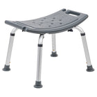 Flash Furniture Chaise De Bain Et Douche Réglable série HERCULES-Gris (DCHY3410LGRY)-Éligible FSA