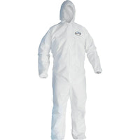 Kimberly-Clark Professional - Combinaisons Kleenguard A40, Grand, Blanc, Microporeux, paquet de 10-Couleur Blanc