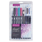 Tombow - Trousse de calligraphie, expert-Ensemble de 10 pièces assorties dans un étui en plastique