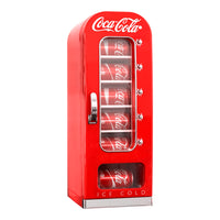 Koolatron – Refrigérateur distributeur Coke, 18 l (CVF18)-Refroidisseur de boisson à conception rétro pouvant contenir jusqu'à 10 cannettes (355ml/12oz)