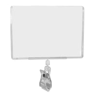 Eddie's - Versa Clip avec porte-affiche 7 "W x 5 "H - Transparent - Paquet de 10 (130660-10)-Versa Clip avec porte-affiches