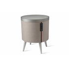 Koble - ZAIN la table d'appoint intelligente, blanc blanc / blanc / argent-Préférences de hauteur personnalisables : personnalisez votre espace de vie avec 2 ensembles de pieds interchangeables inclus pour s'adapter aux préférences de hauteur