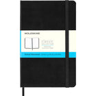 Moleskine - Carnet Classic Format Moyen À Grille De Pointillés - Couverture Rigide - 4,5 po x 7 po - Noire-Moyen