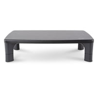 Support de moniteur réglable Allsop Hi-Lo - Noir-Support de moniteur élégant avec surface en MDF au fini robuste