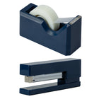JAM Paper – Ensemble de travail et de bureau, agrafeuse et dévidoir à ruban, bleu marine (3378NB)-Couleur : Bleu marine