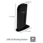 StarTech – Station d'accueil USB 3.0 à double écran avec HDMI, DVI et 6 ports USB-5