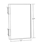 Porte-affiche acryliq. recto verso,panneau perforé-2