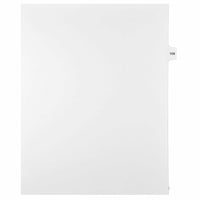 Mark Maker – Onglets séparateurs juridiques blancs, 1/15 onglets, format lettre, sans trous, numéro 109, 25/paquet-Onglets séparateurs blancs, 1/15 onglets