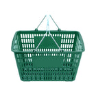 FuTECH - Paniers à provisions avec poignée chromée - 18,5 L x 13 l x 10 H po - Vert - Paquet de 4-Commerce de détail