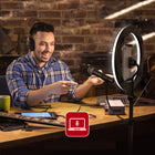 On Air Halo Light Pro-Hauteur réglable - Le trépied s'étend de 2 pieds, 3 pouces jusqu'à 5 pieds de haut