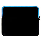 Housse de Protection Ordinateur Vangoddy Pochette PC Portable Ultrabook Sacoche Laptop Compatible 17,3 po, Noir et Bleu-Le compartiment arrière zippé est idéal pour contenir des accessoires