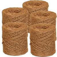 JAM Paper Ficelle kraft de jute naturel, 3 plis, brun, 219 pi (long.), 5/paquet-Brun