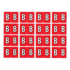 Oxford – Étiquettes alphabétiques compatibles Datafile, « B », rouge, paq./240 -Assignez des lettres spécifique aux sections de classement individuelles