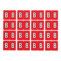 Oxford – Étiquettes alphabétiques compatibles Datafile, « B », rouge, paq./240 -Assignez des lettres spécifique aux sections de classement individuelles