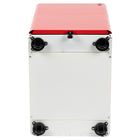 Flash Furniture Classeur À Verrouillage Mobile À 3 Tiroirs-Façade Blanche /Rouge (HZCHPL02REDWH)-Les curseurs à extension complète facilitent l'ouverture et la fermeture